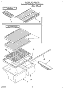 SHELF, LIT/OPTIONAL Diagram and Parts List for ET18JKXDW03  Whirlpool Refrigerator