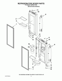 REFRIGERATOR DOOR PARTS Diagram and Parts List for GI0FSAXVY05  Whirlpool Refrigerator