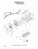 ICEMAKER PARTS Diagram and Parts List for GI7FVCXWY02  Whirlpool Refrigerator