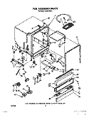 TUB ASSEMBLY Diagram and Parts List for DU8300XX1  Whirlpool Dishwasher
