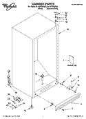 CABINET PARTS Diagram and Parts List for EL7ATRRMS02  Whirlpool Refrigerator