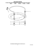 HEATER PARTS Diagram and Parts List for WDT710PAYM2  Whirlpool Dishwasher