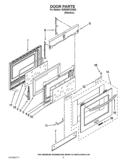 DOOR PARTS Diagram and Parts List for KDRS807SSS05  KitchenAid Range