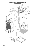 LOWER UNIT AND TUBE Diagram and Parts List for KSSS48MBX00  KitchenAid Refrigerator