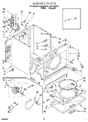SECTION Diagram and Parts List for LER7646AW2  Whirlpool Dryer