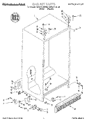 CABINET Diagram and Parts List for KSUS27QDAL02  KitchenAid Refrigerator