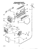 ICEMAKER, OPTIONAL Diagram and Parts List for ED25TEXHW00  Whirlpool Refrigerator