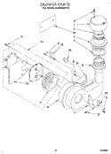 BLOWER Diagram and Parts List for KUDS230Y2  KitchenAid Dishwasher