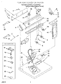 SECTION Diagram and Parts List for LEQ8858HQ1  Whirlpool Dryer