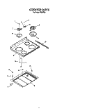 Part Location Diagram of 4337208 Whirlpool Trim - Cooktop (Left)