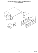 TOP GRILLE AND UNIT COVER Diagram and Parts List for KSSS48QDW02  KitchenAid Refrigerator