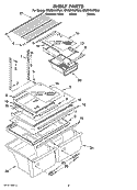 SHELF PARTS, OPTIONAL PARTS (NOT INCLUDED) Diagram and Parts List for ER2MHKXPL06  Whirlpool Refrigerator