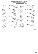 WIRING HARNESS Diagram and Parts List for LSR7233BQ2  Whirlpool Washer