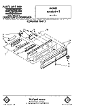 CONSOLE PARTS Diagram and Parts List for WU6850V2  Roper Dishwasher