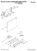 DOOR AND PANEL PARTS Diagram and Parts List for KUDT03FTPA2  KitchenAid Dishwasher