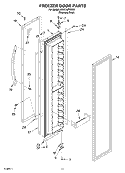 FREEZER DOOR PARTS Diagram and Parts List for KSSC48FMS00  KitchenAid Refrigerator