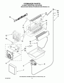 ICEMAKER PARTS Diagram and Parts List for KBLS22EVMS2  KitchenAid Refrigerator