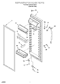 REFRIGERATOR DOOR Diagram and Parts List for KSRS22FGSS13  KitchenAid Refrigerator