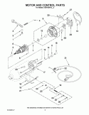 MOTOR AND CONTROL PARTS Diagram and Parts List for KSM160APSCA0  KitchenAid Mixer