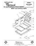 BODY AND CONTROL Diagram and Parts List for RGE8300H  Whirlpool Range