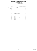 MISCELLANEOUS  PARTS, OPTIONAL PARTS (NOT INCLUDED) Diagram and Parts List for RAX7244PQ1  Roper Washer