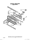 CONTROL PANEL Diagram and Parts List for KEBI141WBL1  KitchenAid Wall Oven
