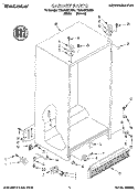 CABINET Diagram and Parts List for TS22AWXDN01  Whirlpool Refrigerator