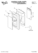 Part Location Diagram of 8172054 Whirlpool Control Board