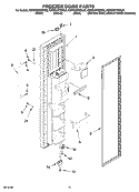 FREEZER DOOR PARTS Diagram and Parts List for KSRP22FSSS00  KitchenAid Refrigerator