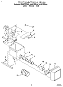 FREEZER INTERIOR Diagram and Parts List for 8ED22PWXDG01  Whirlpool Refrigerator