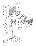 UNIT, LIT/OPTIONAL Diagram and Parts List for X10002W02  Roper Air Conditioner