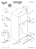 CABINET, LITERATURE Diagram and Parts List for 5VET0WPKLQ01  Whirlpool Refrigerator
