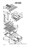 SHELF Diagram and Parts List for ET18XKXSW01  Whirlpool Refrigerator