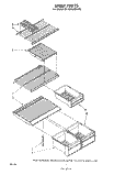SHELF Diagram and Parts List for ET16TKXMWR0  Whirlpool Refrigerator
