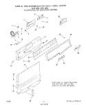 BACKGUARD Diagram and Parts List for 2224W1A  Roper Range