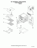 18`` INTERNAL OVEN PARTS Diagram and Parts List for KDRU783VSS02  KitchenAid Range