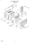 CABINET Diagram and Parts List for R517  Whirlpool Air Conditioner