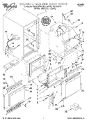CABINET LINER AND DOOR Diagram and Parts List for EC5100XFB0  Whirlpool Ice Maker