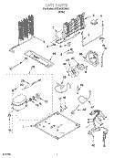 UNIT Diagram and Parts List for 8VET20NKHW01  Whirlpool Refrigerator