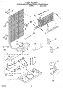UNIT Diagram and Parts List for TT14HDXBN01  Estate Refrigerator