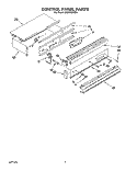 CONTROL PANEL Diagram and Parts List for BGP430WB0  Roper Range