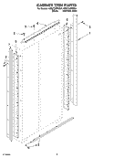 CABINET TRIM Diagram and Parts List for KSSC36FKS01  KitchenAid Refrigerator