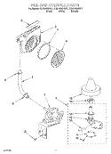FILL AND OVERFILL Diagram and Parts List for KUDR25SHBT1  KitchenAid Dishwasher
