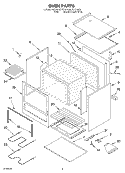 OVEN Diagram and Parts List for FEP210EN5  Roper Range