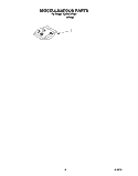 MISCELLANEOUS, OPTIONAL Diagram and Parts List for DU400CWGW1  Whirlpool Dishwasher