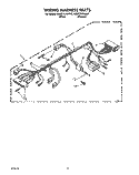 WIRING HARNESS Diagram and Parts List for KAWE767WWH0  KitchenAid Washer