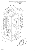 REFRIGERATOR LINER Diagram and Parts List for SS25AEXHW00  Whirlpool Refrigerator
