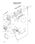 ICEMAKER Diagram and Parts List for KSRF36DTX02  KitchenAid Refrigerator