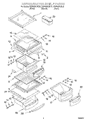 REFRIGERATOR SHELF Diagram and Parts List for KSBS25FJBT01  KitchenAid Refrigerator