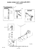WATER SYSTEM Diagram and Parts List for LA7900XPW1  Whirlpool Washer
